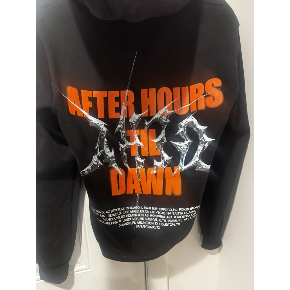 The Weekend After Hours Til Dawn Tour‎ 2025 Hoodie Women's S Black Zip Merch XO